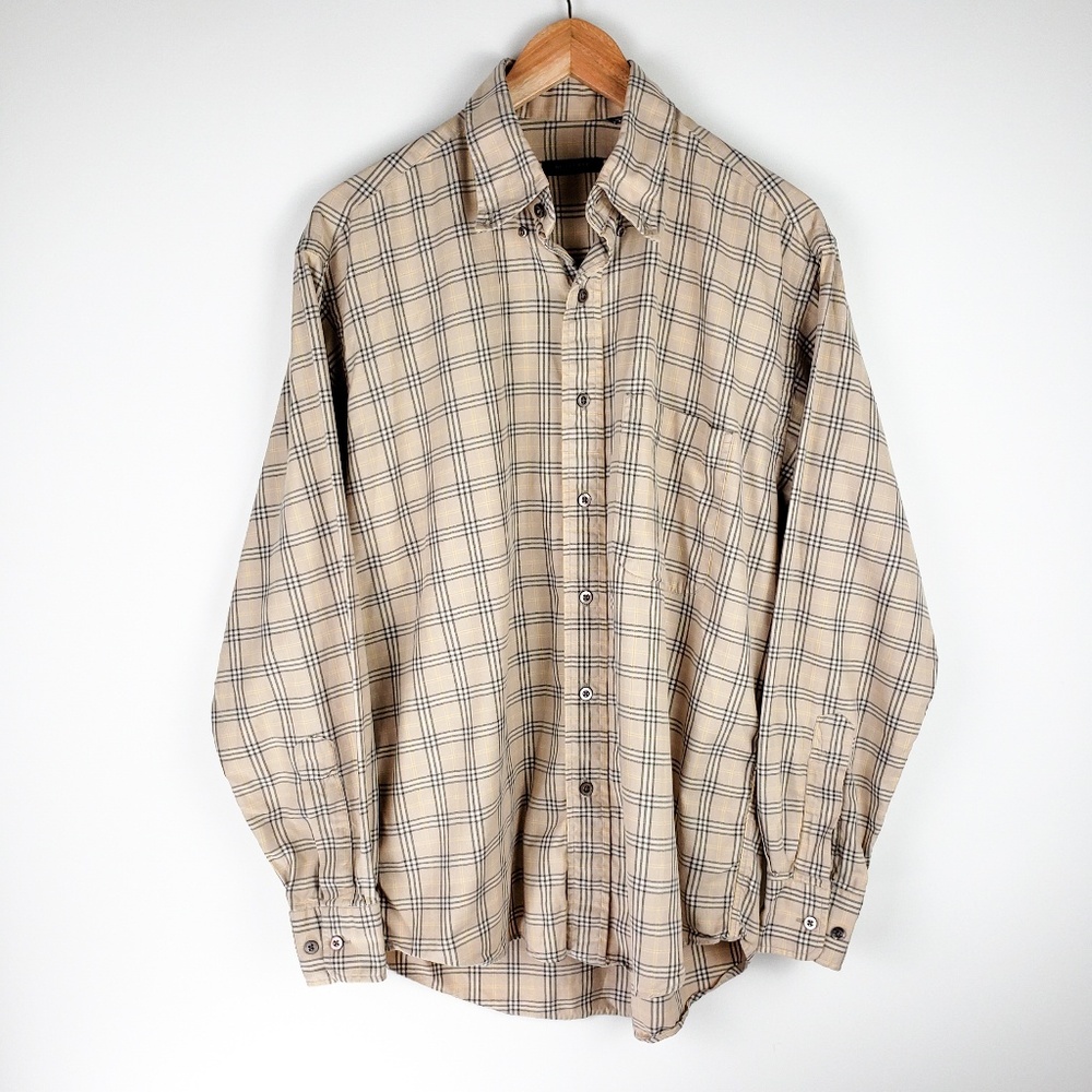 Burberry London Long-Sleeve Plaid Button-Up Shirt